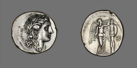 Tetradrachm (Coin) Depicting the Goddess Persephone, 310/307 BC, Greek, minted in Syracuse, Sicily,