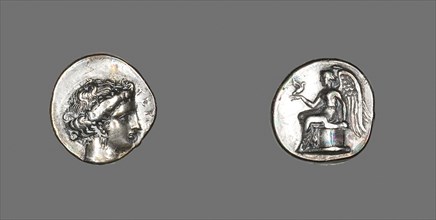 Stater (Coin) Depicting the Nymph Terrina, 375/356 BC, Greek, minted in Terina, Bruttium, Italy,
