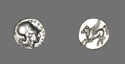Stater (Coin) Depicting the Goddess Athena, 345/317 BC, Greek, minted in Syracuse, Sicily,