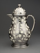 Jug with Cover, 1810/20, England, Staffordshire, Staffordshire, Lead-glazed earthenware with lustre