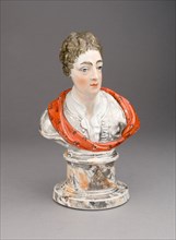 Bust of a Man, 1810/20, England, Staffordshire, Staffordshire, Lead-glazed earthenware with lustre