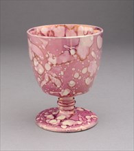 Goblet, 1810/20, England, Staffordshire, Staffordshire, Lead-glazed earthenware with lustre