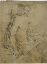 Seated Angel, n.d., Attributed to Mario Balassi (Italian, 1604-1667), or Lorenzo del Pasinelli