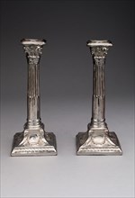 Candlestick (one of a pair), 1810/20, England, Staffordshire, Staffordshire, Lead-glazed