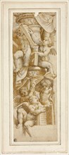 Five Putti with Books, c. 1543, After Bernardino Gatti, called Il Sojaro, Italian, c. 1495-1575,