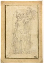 Minerva (or Bellona) in a Niche, n.d., after Francesco Mazzola, called Parmigianino, Italian,