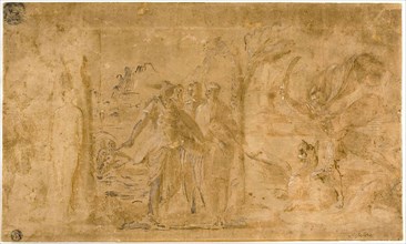Study for Perseus Liberating Andromeda, n.d., Pietro Buonaccorsi, called Perino del Vaga, after,