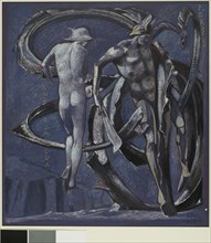 Perseus and Andromeda, study for The Doom Fulfilled, 1875, Sir Edward Burne-Jones, English,