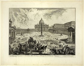 View of St. Peter’s Basilica and Piazza in the Vatican, from Views of Rome, 1748, Giovanni Battista