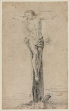 Christ on the Cross, n.d., Attributed to Sebastiano Conca, Italian, 1680-1764, Italy, Black chalk