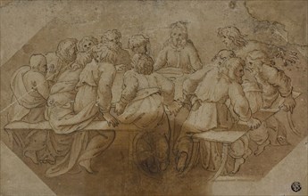 Last Supper, late 16th century, After Raffaello Sanzio, called Raphael, and workshop, Italian,