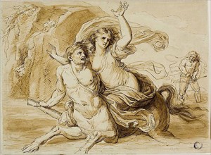 Rape of Deianira, n.d., Attributed to Giovanni Battista Cipriani, Italian, 1727-1785, Italy, Pen