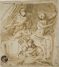 Birth of Alexander, 17th century, After Polidoro Caldara, called Polidoro da Caravaggio, Italian, c