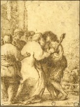 Return of the Prodigal Son, n.d., Unknown Artist, North Italian, 16th century, Northern Italy, Pen