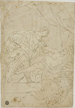 Rape of Lucretia, after 1700, After Giovan Gioseffo Dal Sole, Italian, 1654-1719, Italy, Pen and