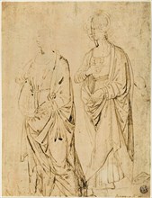 Saint Lucy and a Saint (recto), Alexander the Great in Profile (verso), 1500/12, Attributed to
