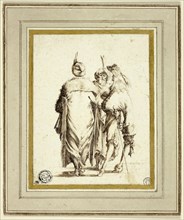 European Courtier and Two Turks, Conversing, n.d., Attributed to Stefano della Bella, Italian,