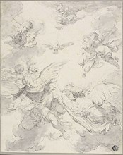 The Holy Ghost and Angels, 1720/39, Giovanni Domenico Ferretti, Italian, 1692-1768, Italy, Brush