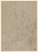 Seated Madonna and Child, n.d., Possibly Ciro Ferri (Italian, 1634-1689), or a follower of Carlo