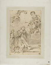 Madonna and Child Appearing to Male Saint, n.d., Possibly after Ciro Ferri (Italian, 1634-1689),