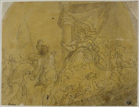 Study for Venice, Crowned by Victory, Receiving Her Subject Peoples, n.d., After Jacopo Negretti,