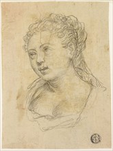 Woman’s Head (recto), Sketch of Arm and Hand (verso), 1590/96, Follower of Paolo Veronese, Italian,