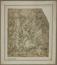 Battle Scene, c. 1589, Giovanni Balducci, called il Cosci, Italian, c. 1560-1631, Florence, Pen and