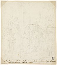 Adoration of the Christ Child, with Saints Joseph, Francis of Assisi, and Augustine, attended by