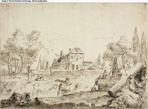 Farmyard Scene, n.d., Attributed to Bernardo Zilotti (Italian, c. 1730-1780/95), or possibly Marco