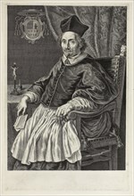 Portrait of Cardinal Zacharias de Mez, c. 1661, Johannes Visscher, Dutch,  1633-1692, Holland,