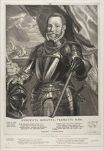 Luidewijk Boisot, Admiral of Zeeland, plate four from Quatuor Personae, 1649, Cornelis Visscher,