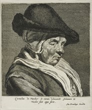 Portrait of an Old Woman, Visscher’s Mother, n.d., Jan Visscher (Dutch, 1634-1692), after Cornelis