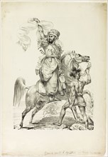 Mounted Mameluke Chieftain Calling for Aid, 1817, Baron Antoine Jean Gros, French, 1771-1835,