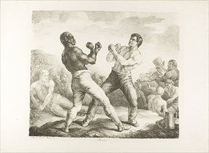 The Boxers, 1818, Jean Louis André Théodore Géricault (French, 1791-1824), printed by Charles
