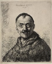 The First Oriental Head, 1635, Rembrandt van Rijn, Dutch, 1606-1669, Holland, Etching on paper, 150