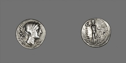 Drachm (Coin) Depicting the Goddess Nike, 216/203 BC, Greek, minted in Bruttium, Italy, Terina,