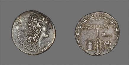 Tetradrachm (Coin) Portraying Alexander the Great, 93/92 BC, Greek, Macedonia, Silver, Diam. 2.8