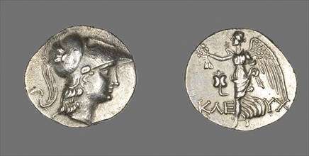 Tetradrachm (Coin) Depicting the Goddess Athena, 190/36 BC, Greek, Pamphylia, Silver, Diam. 2.9 cm,