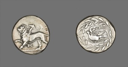 Aeginetic Stater (Coin) Depicting a Chimera, 431/400 BC, Greek, minted in Sikyon, Peloponnesus,