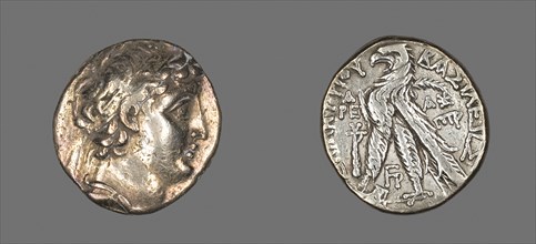 Tetradrachm (Coin) Portraying Demetrius II Nikator of Syria, 130/129 BC, Reign of Demetrius II