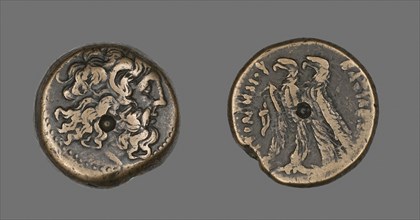 Coin Depicting the God Zeus, 117/111 BC, issued by Ptolemy X (Soter II), Greco-Egyptian, minted in