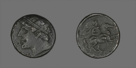 Coin Portraying King Hieron II, 274/216 BC (Reign of Heiron II), Greek, Syracuse, Bronze, Diam. 2.7