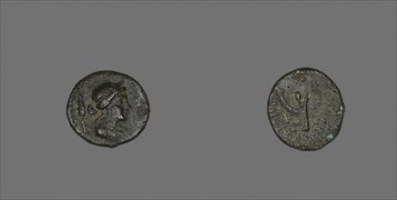 Hexas (Coin) Depicting the Goddess Demeter, after 241 BC, Greek, Greece, Bronze, Diam. 1.7 cm, 3.21