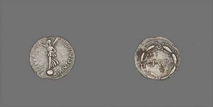 Denarius (Coin) Depicting the Goddess Victory, AD 68/69, Roman, minted in Gaul (now France), Italy,