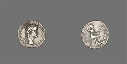 Denarius (Coin) Portraying Emperor Tiberius, AD 14/37, Roman, Roman Empire, Silver, Diam. 1.8 cm, 3
