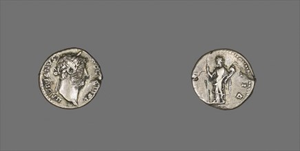 Denarius (Coin) Portraying Emperor Hadrian, AD 134/138, Roman, minted in Rome, Roman Empire,