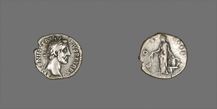 Denarius (Coin) Portraying Emperor Antoninus Pius, AD 152, Roman, minted in Rome, Roman Empire,