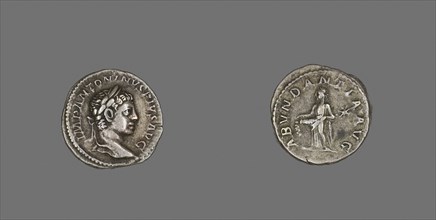 Denarius (Coin) Portraying Emperor Elagabalus, AD 222, Roman, minted in Rome, Roman Empire, Silver,
