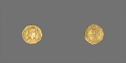 Quinarius (Coin) Portraying Emperor Arcadius, AD 393 (Spring)/394 (6 September), Roman, minted in