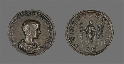 Coin Portraying Emperor Diadumenian, AD 208/217, Roman, Roman Empire, Bronze, Diam. 3.2 cm, 26.98 g